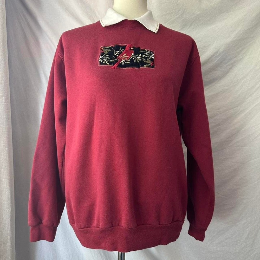 Vintage cardinal pullover